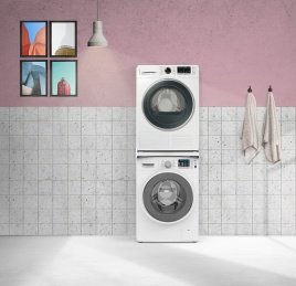Соединительный элемент Meliconi Torre Style L60, для установки сушильной машины на стиральную (656115)