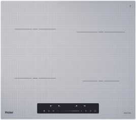 Электрическая варочная панель Haier HHY-Y64TVTPG 59 см, 4 конфорки стеклокерамика, серый