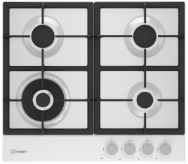 Газовая варочная панель Indesit THPM 642 WS/WH/I 58 см, 4 конфорки электроподжиг газконтроль, белый