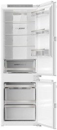 Встраиваемый двухкамерный холодильник Haier BCF3261WRU No frost, белый