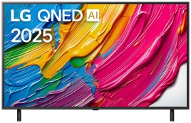 Телевизор LG 65QNED80A6A.ARUG, 65 дюйма, 4K HDR, смарт ТВ, WebOS 25, черный