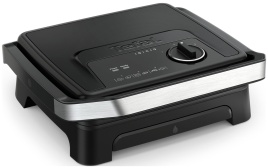 Гриль электрический Tefal Inicio Adjust 2 в 1 (GC2728E0), черный