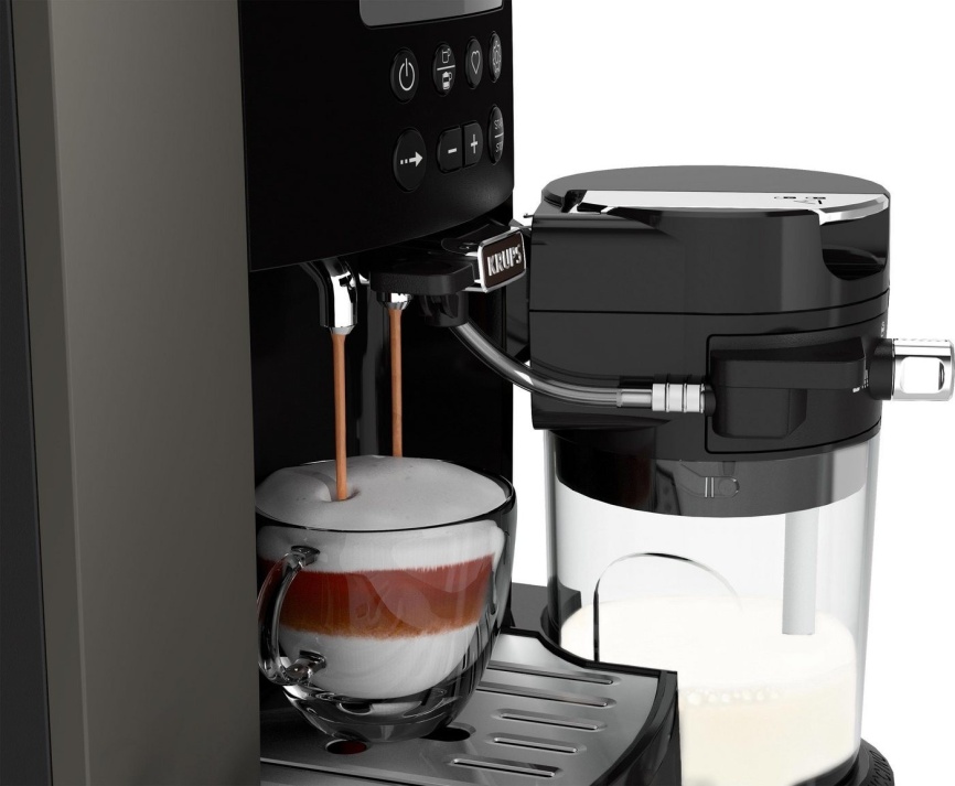 Кофемашина автоматическая Krups Arabica EA819E10 черный фото 4