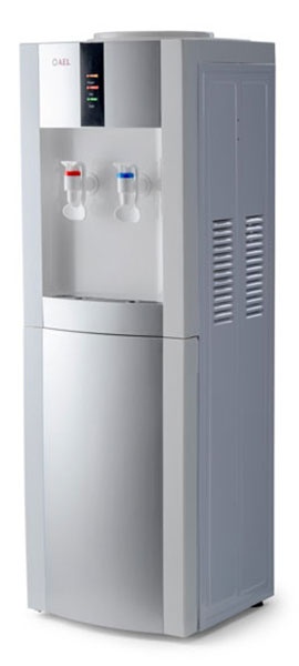 Кулер для воды напольный AEL LD-AEL-47c white/silver с шкафчиком фото 1