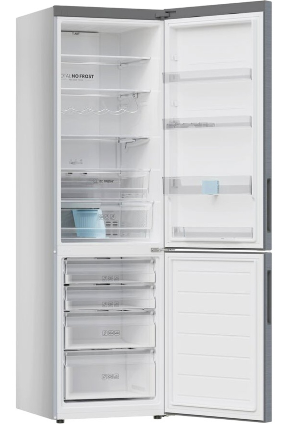 Двухкамерный холодильник Haier C2F637CXRGU1 No frost, серый металлик фото 5