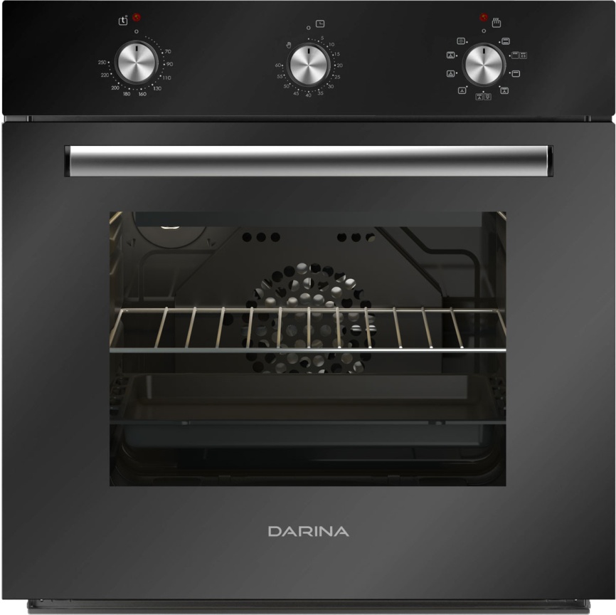 Электрический духовой шкаф Darina 1U BDE 111 707 At 59 см, 50 л гриль конвекция, антрацит фото 1