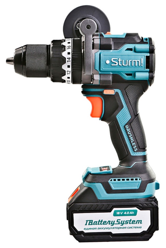 Дрель аккумуляторная Sturm! CD1655BLI, б/щ, 18 В 1BatterySystem, 130 Нм, 1х4.0 Ач, кейс фото 5