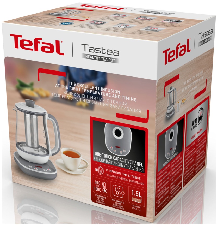 Чайник электрический Tefal Tastea BJ551B10, 8 температурных режимов фото 10