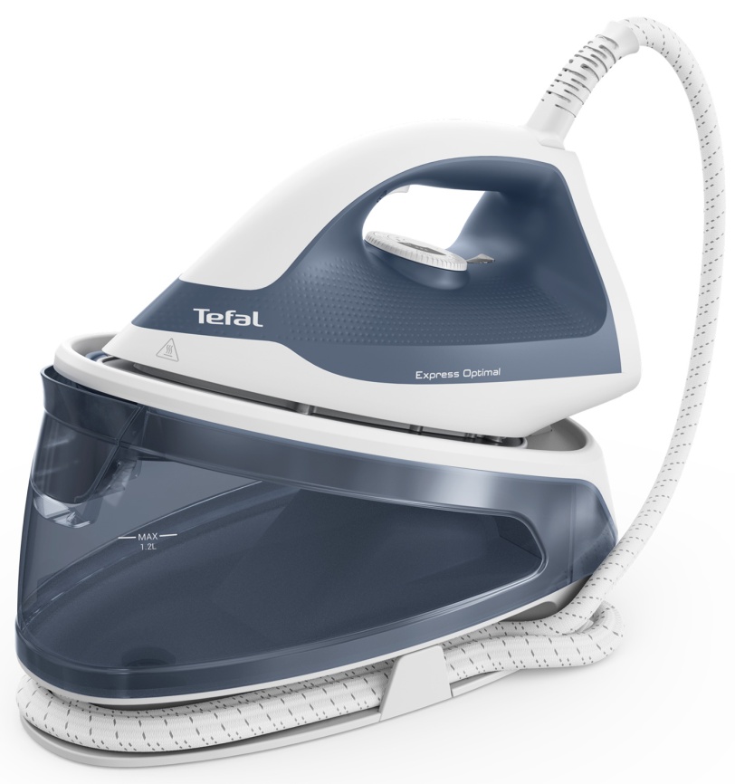 Парогенератор Tefal Express Optimal SV4110E0, мощность 2200 Вт, синий/ белый фото 1