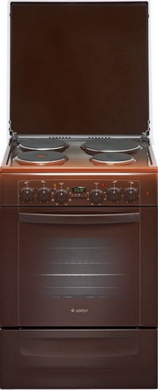 Электроплита Gefest 6140-03 0001 60 см, 4 конфорки, коричневый фото 1