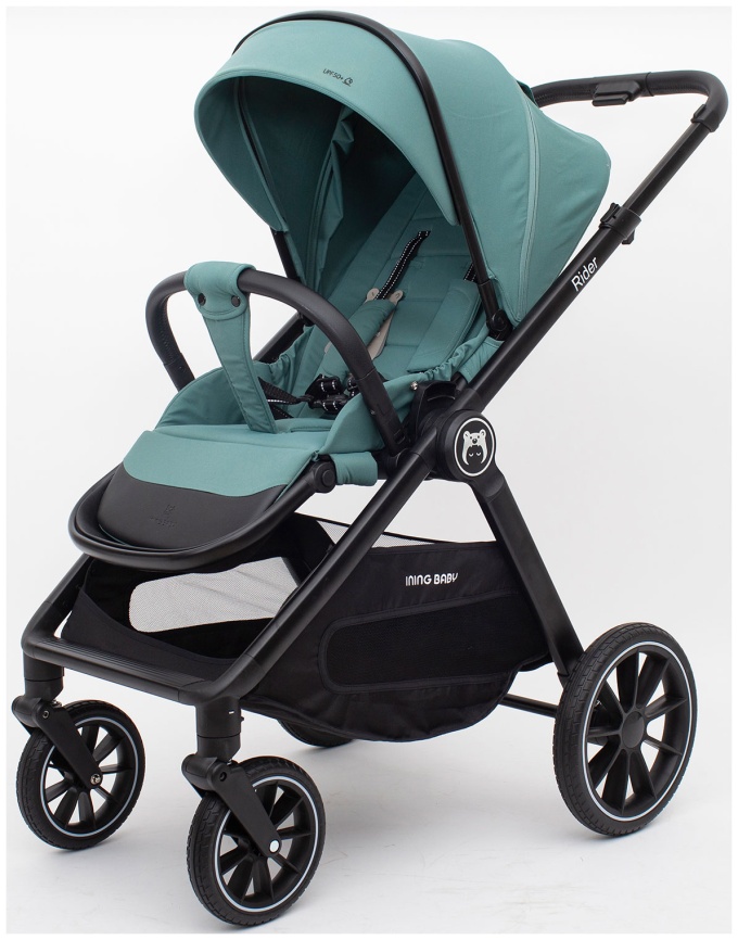 Коляска 2 в 1 Ining Baby KR345 Plus green фото 3