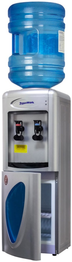 Кулер напольный  Aqua Work AW 0.7LDR (серебро), эл.охл, шкаф, нажим кружкой фото 5