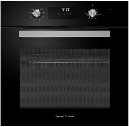 Электрический духовой шкаф Zigmund & Shtain E 177 B 59 см, 70 л, гриль и конвекция, черный фото 1