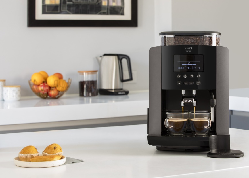 Кофемашина автоматическая Krups Arabica EA819E10 черный фото 7