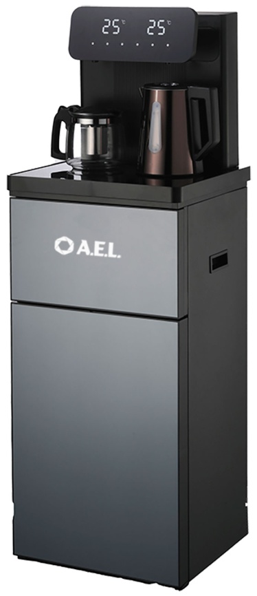 Кулер с чайным столиком AEL Тиабар LD-AEL-80a black фото 2