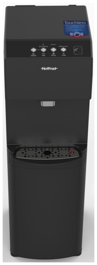 Кулер для воды HotFrost V450AMI black, черный с бесконтактной подачей воды фото 3