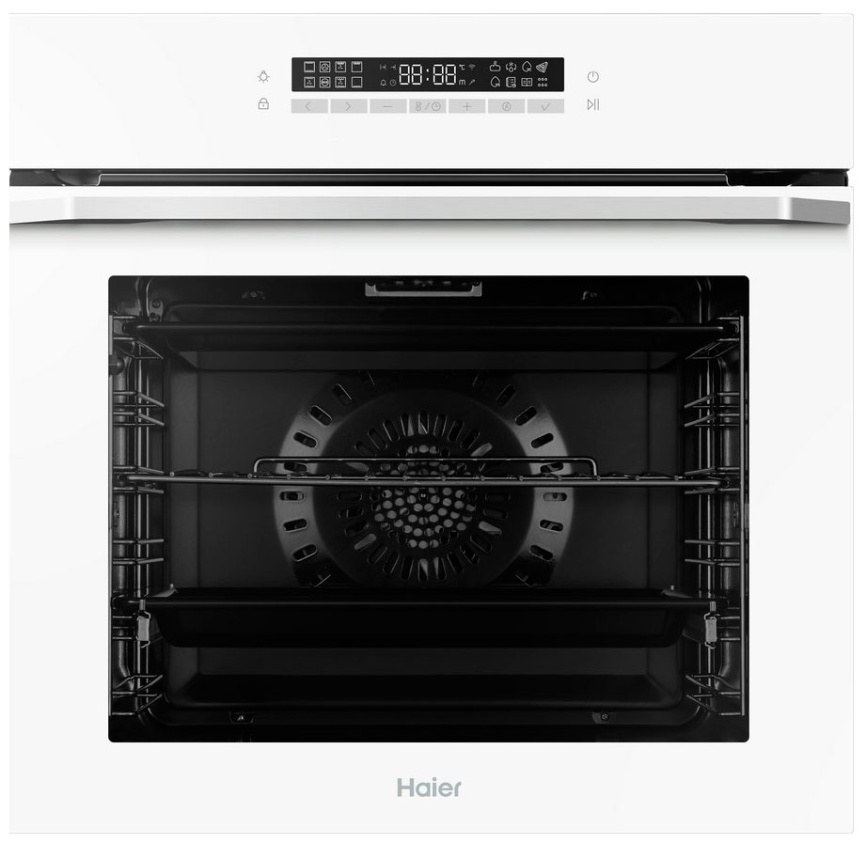 Электрический духовой шкаф Haier HOQ-P16AN5GW 59 см, 72 л гриль конвекция, белый фото 1