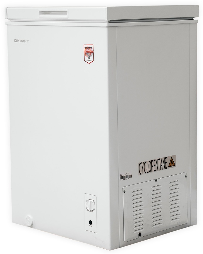 Морозильный ларь Kraft BD (W)-102QX A 110 л, белый фото 4