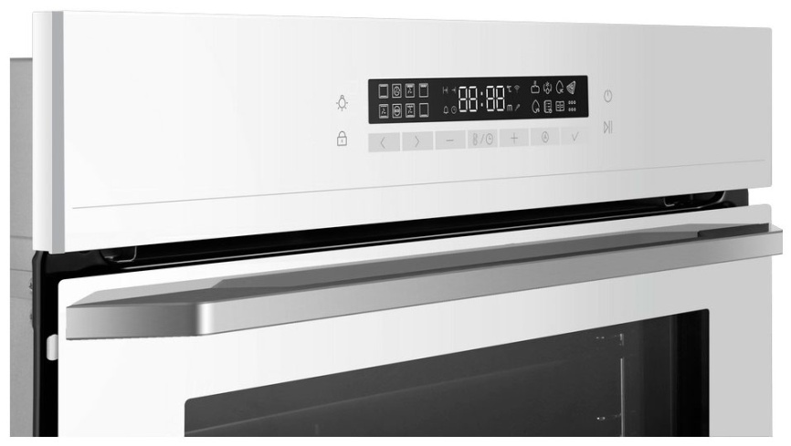 Электрический духовой шкаф Haier HOQ-P16AN5GW 59 см, 72 л гриль конвекция, белый фото 4