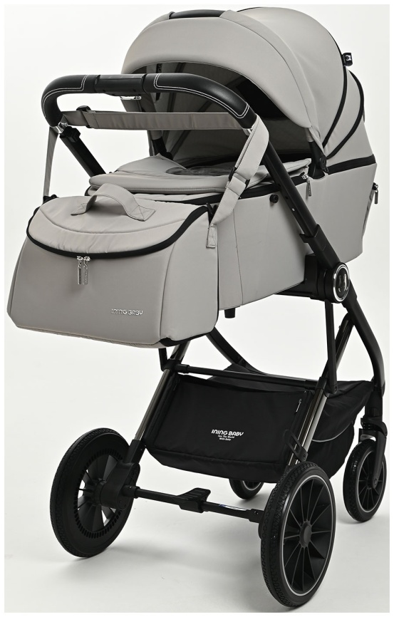  Коляска 2 в 1 Ining Baby KR350 light grey фото 1