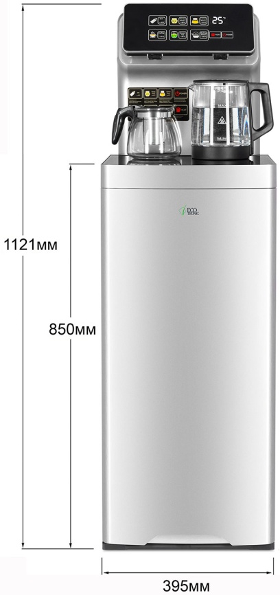 Тиабар Ecotronic TB15-LER silver с чайным столиком, напольный (ETK12594) фото 11