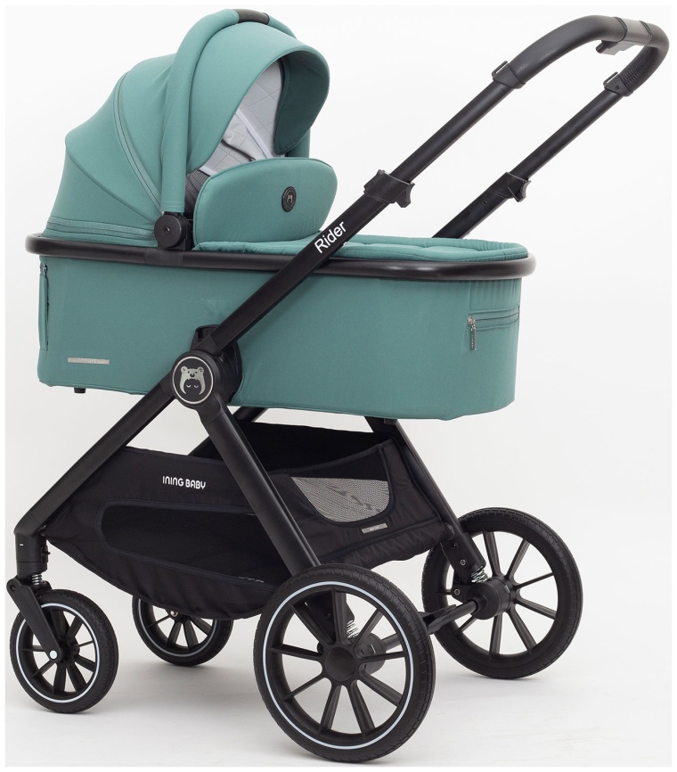 Коляска 2 в 1 Ining Baby KR345 Plus green фото 6
