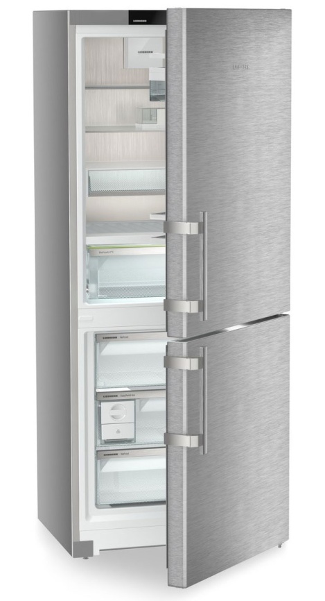 Двухкамерный холодильник Liebherr CBNsdc 765i-20 001 BioFresh No frost, серебристый фото 8