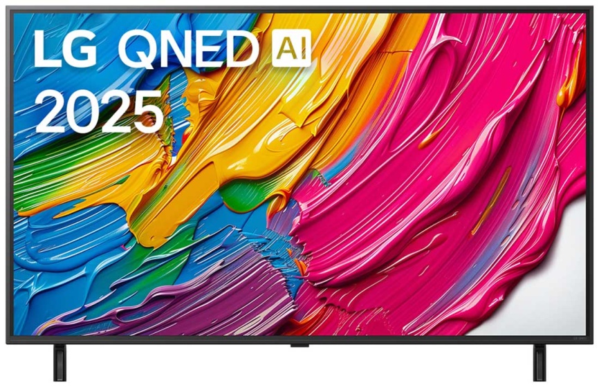 Телевизор LG 65QNED80A6A.ARUG, 65 дюйма, 4K HDR, смарт ТВ, WebOS 25, черный фото 1