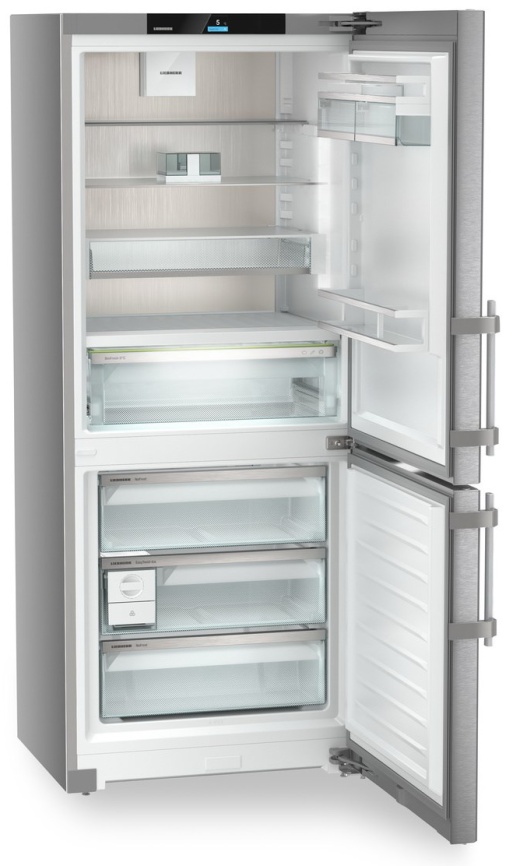 Двухкамерный холодильник Liebherr CBNsdc 765i-20 001 BioFresh No frost, серебристый фото 7