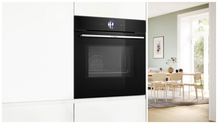 Электрический духовой шкаф Bosch HMG776NB1 59 см, 67 л, гриль и конвекция, черный фото 2