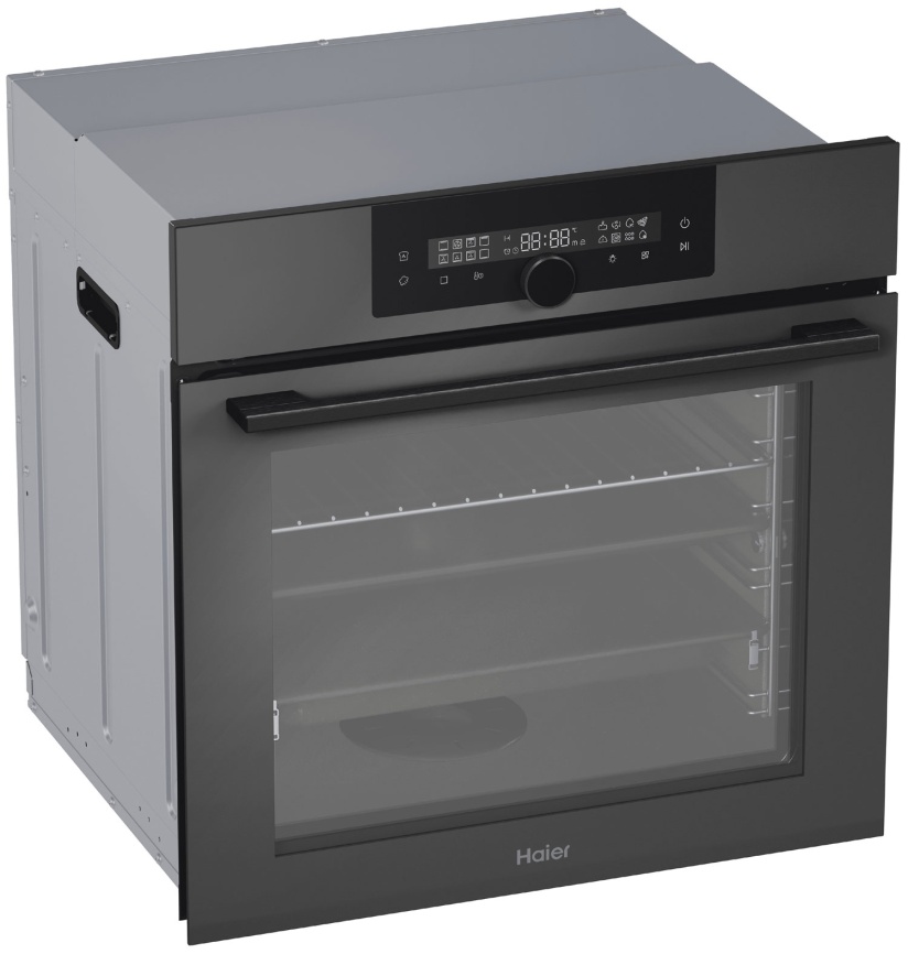 Электрический духовой шкаф Haier HOQ-F6QSN3DG 59 см, 72 л гриль конвекция, графит фото 3