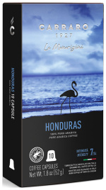Кофе молотый в капсулах Carraro HONDURAS 52 г (система Nespresso