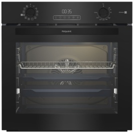 Электрический духовой шкаф Hotpoint HSTF 1231 JSAH BLG 59 см, 72 л, гриль и конвекция, черный