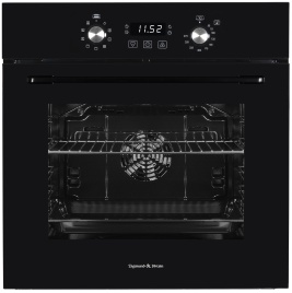 Электрический духовой шкаф Zigmund & Shtain E 167 B 60 см, 73 л, гриль и конвекция, черный