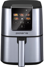 Аэрогриль Polaris Аэрогриль 3в1 Polaris PAF 4001 WIFI IQ Home 1500 Вт, серебряный