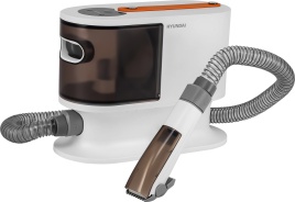 Пылесос Hyundai HYV-PETPRO1, 600 Вт, белый/коричневый