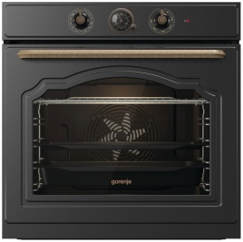 Электрический духовой шкаф Gorenje BOS67371CLB 59 см, 77 л, гриль и конвекция, черный матовый