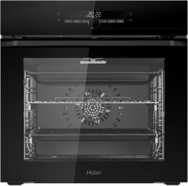 Электрический духовой шкаф Haier HOQ-F6CASGB 59 см, 72 л, гриль и конвекция, черный