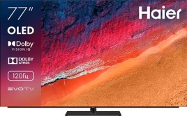Телевизор Haier 77 S9 Pro, 4K UHD 3840 x 2160, OLED, 120 Гц, черный