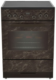 Электроплита Gefest ЭПНД 6560-03 0054 60 см, 4 конфорки, коричневый мрамор