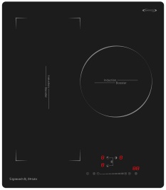 Электрическая варочная панель Zigmund & Shtain CI 49.4 B 45 см, 3 конфорки стеклокерамика, черный