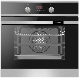 Электрический духовой шкаф Hansa BOEI694003 59 см, 77 л, гриль и конвекция, черный