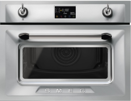 Встраиваемый духовой шкаф с СВЧ SMEG SO4902M1X