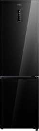Двухкамерный холодильник Korting KNFC 62029 GN No frost, черный