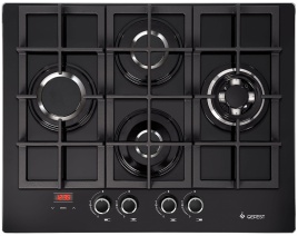Газовая варочная панель Gefest ПВГ 2231-02 Р3 67 см, 4 конфорки закаленное стекло электроподжиг газконтроль, черный
