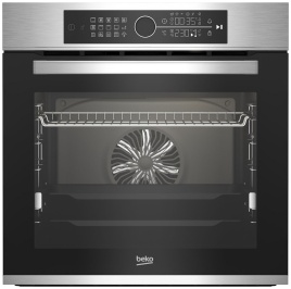 Электрический духовой шкаф Beko BBIM12400XCS 59 см, 72 л гриль конвекция, серебристый
