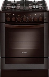 Комбинированная плита Gefest 6502-02 0045 60 см, 52 л, 4 конфорки, коричневый