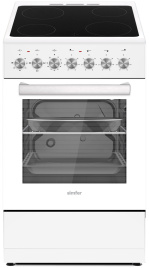 Электроплита Simfer F56VW04025 белая эмаль