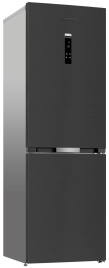 Двухкамерный холодильник Grundig GKPN66830FXD No frost, темно-серый