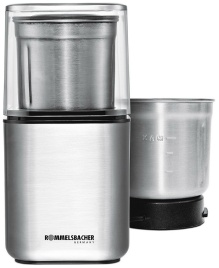 Кофемолка Rommelsbacher EGK 200, мощность 200 Вт, нержавеющая сталь
